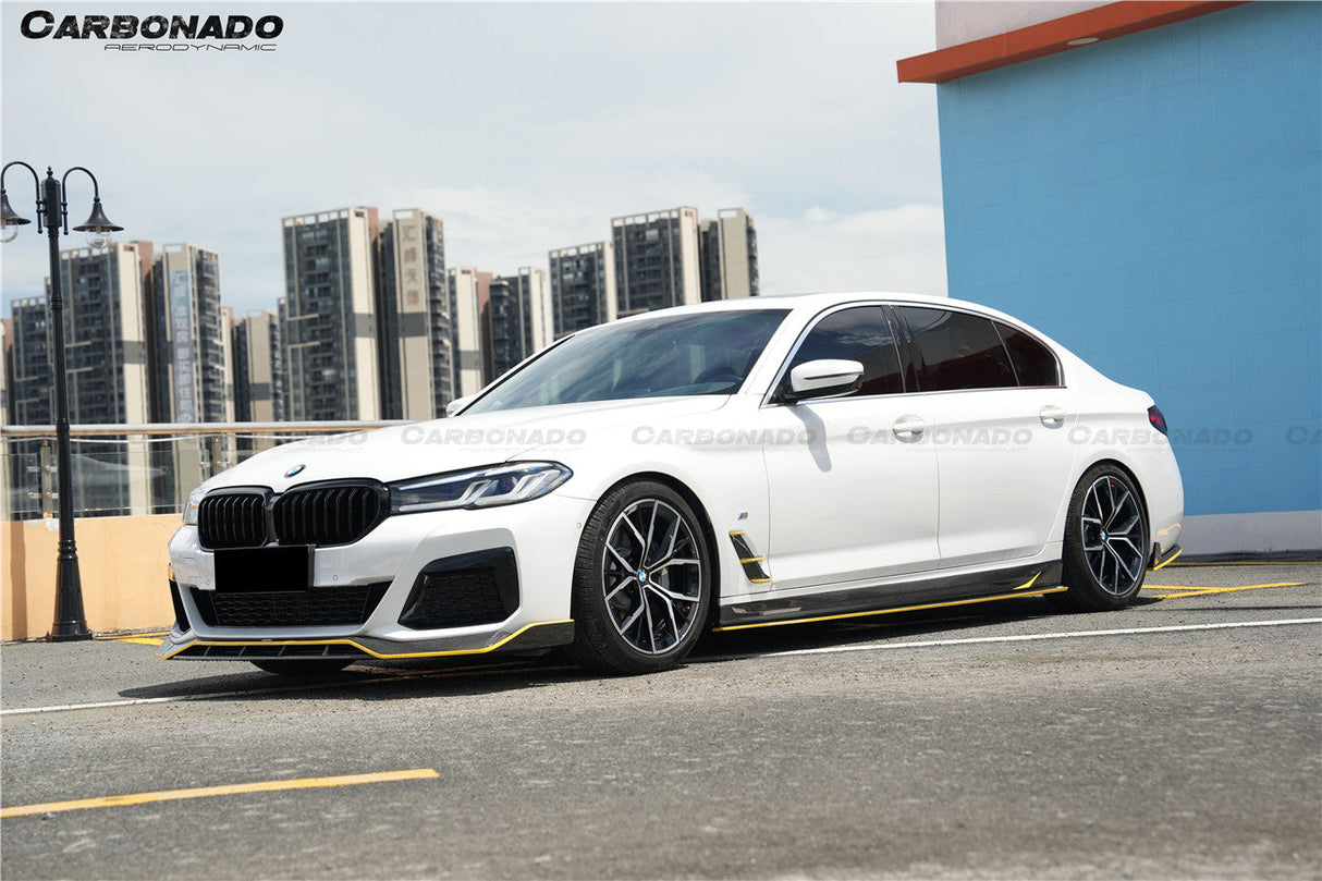 2020-2023 BMW 5 Series G30 G38 M-tech AD Style Dry Carbon Fiber fender vents trims