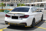 2020-2023 BMW 5 Series G30 G38 M-tech AD Style Dry Carbon Fiber Rear Diffuser Lip