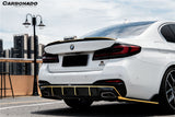 2020-2023 BMW 5 Series G30 G38 M-tech AD Style Dry Carbon Fiber Rear Diffuser Lip