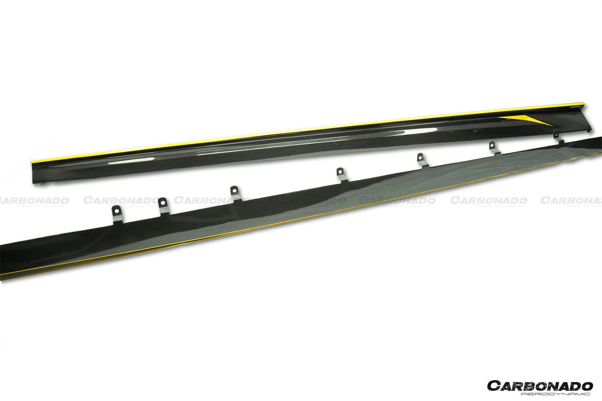 2016-2023 BMW 5 Series G38 M-tech AD Style Dry Carbon Fiber Side Skirts
