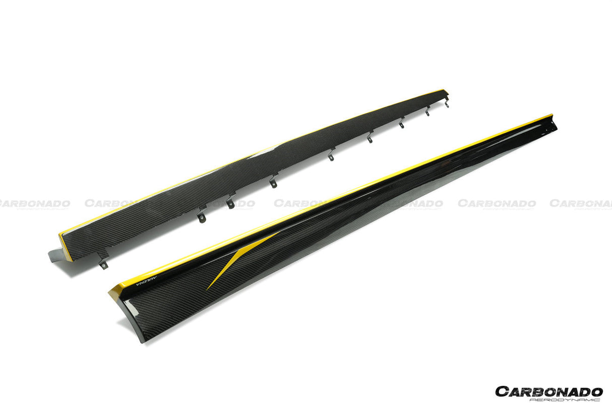 2016-2023 BMW 5 Series G38 M-tech AD Style Dry Carbon Fiber Side Skirts