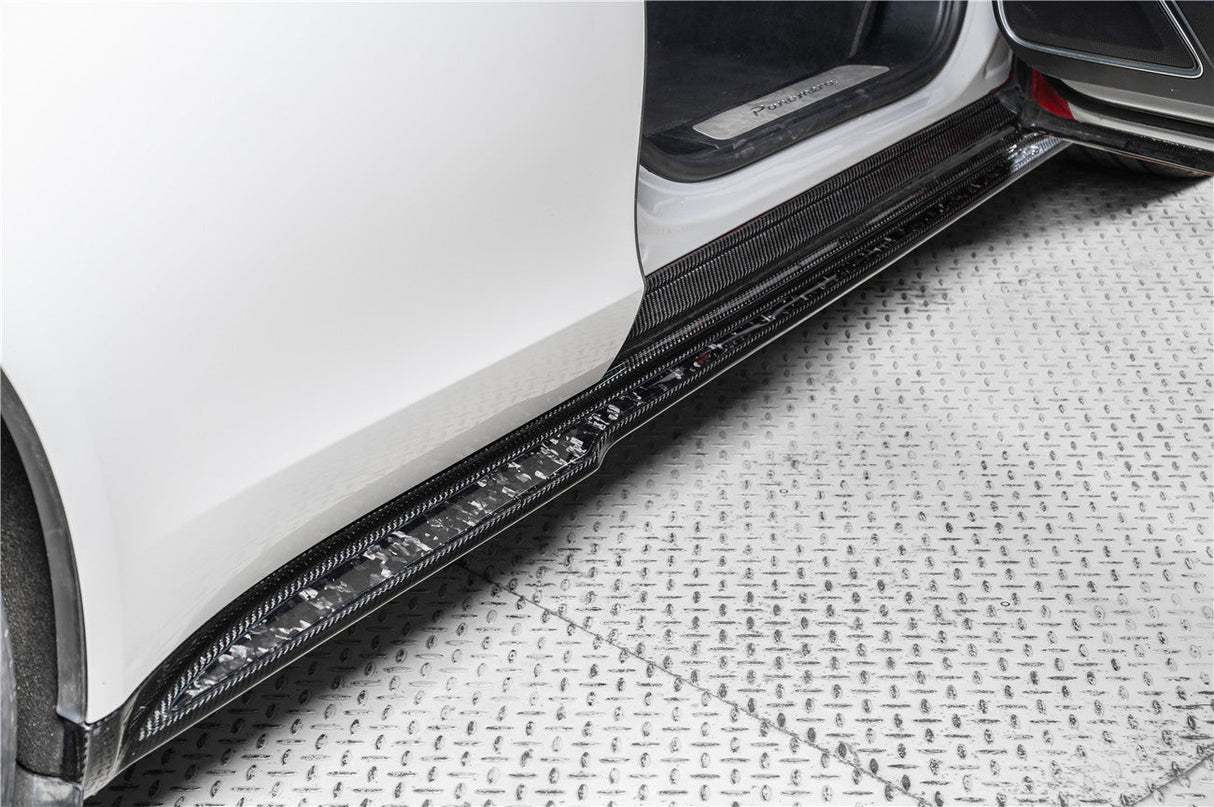2017-2025 Porsche Panamera 976 971 976SD Style Dry Carbon Fiber Side Skirts