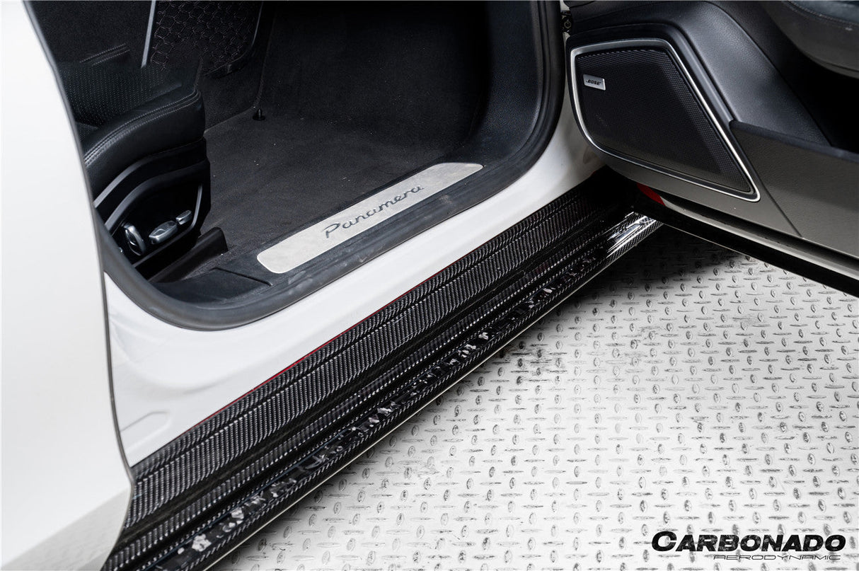 2017-2025 Porsche Panamera 976 971 976SD Style Dry Carbon Fiber Side Skirts