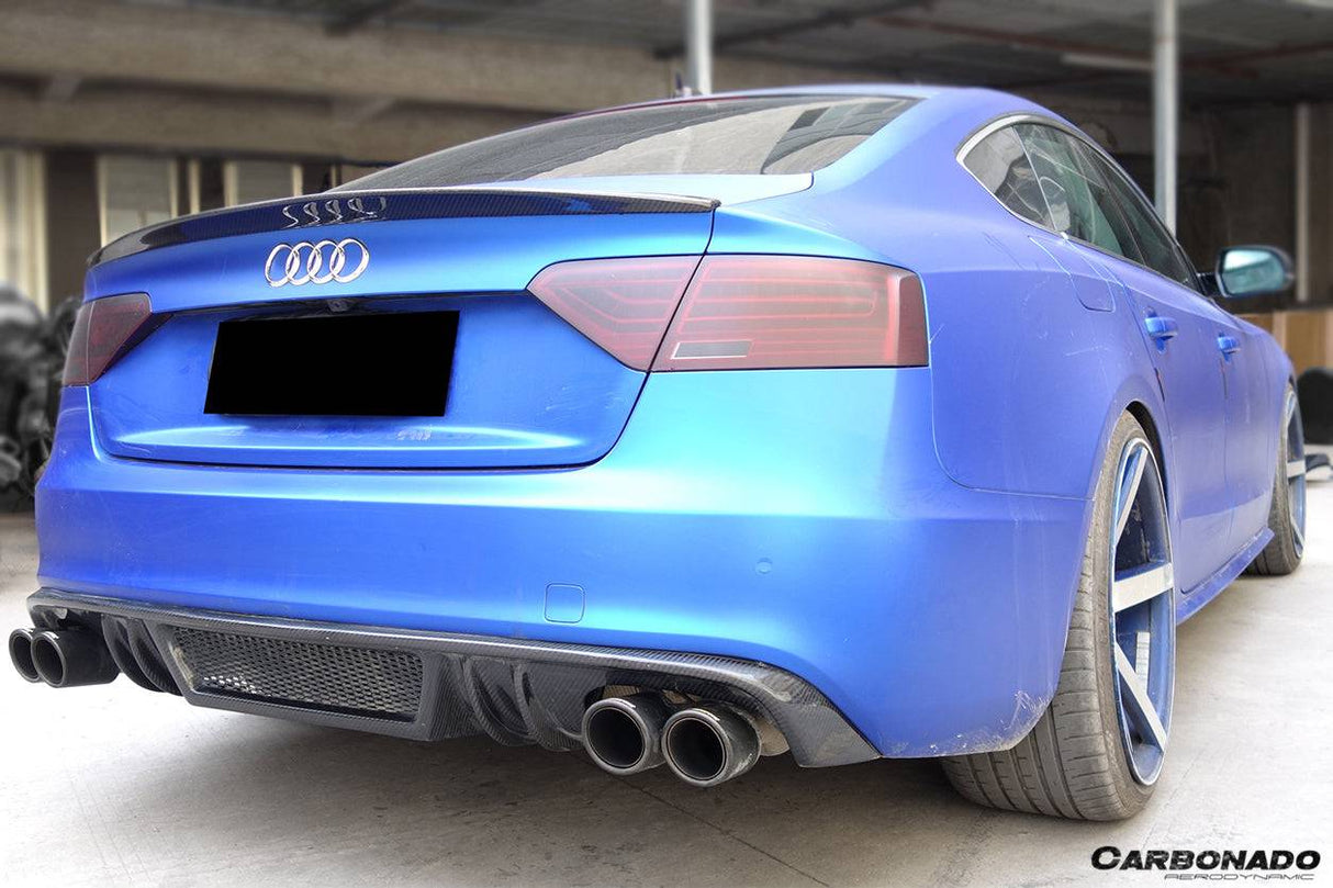 2009-2015 Audi A5 Coupe Sport Style Carbon Fiber Trunk Spoiler