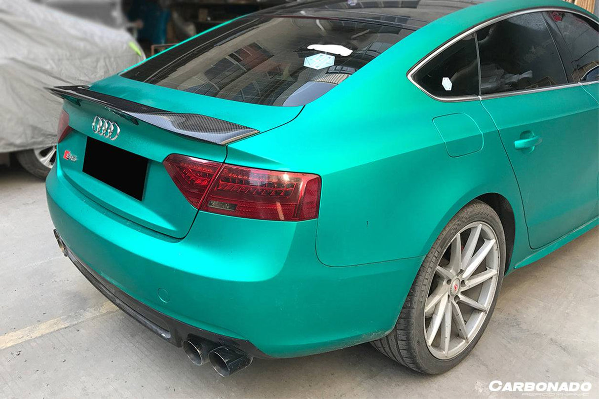 2009-2015 Audi A5 Sline S5 Sedan RT Style Carbon Fiber Trunk Spoiler