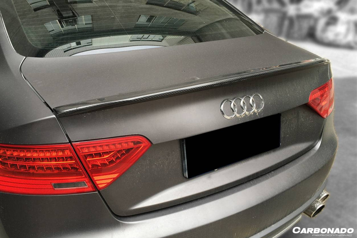 2009-2015 Audi A5 Coupe CTE Style Carbon Fiber Trunk Spoiler