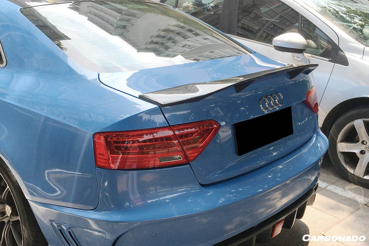 2009-2015 Audi A5 Coupe RT Style Carbon Fiber Trunk Spoiler