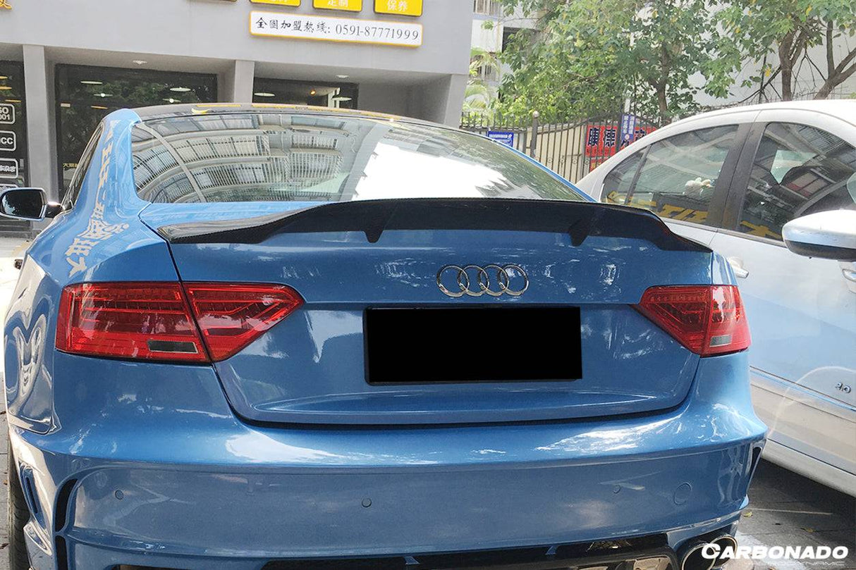 2009-2015 Audi A5 Coupe RT Style Carbon Fiber Trunk Spoiler
