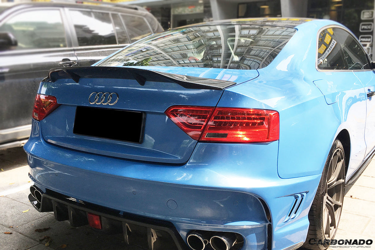 2009-2015 Audi A5 Coupe RT Style Carbon Fiber Trunk Spoiler