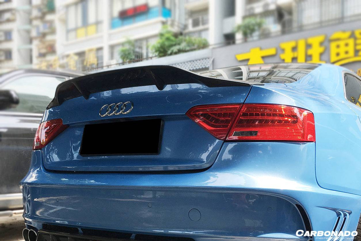 2009-2015 Audi A5 Coupe RT Style Carbon Fiber Trunk Spoiler