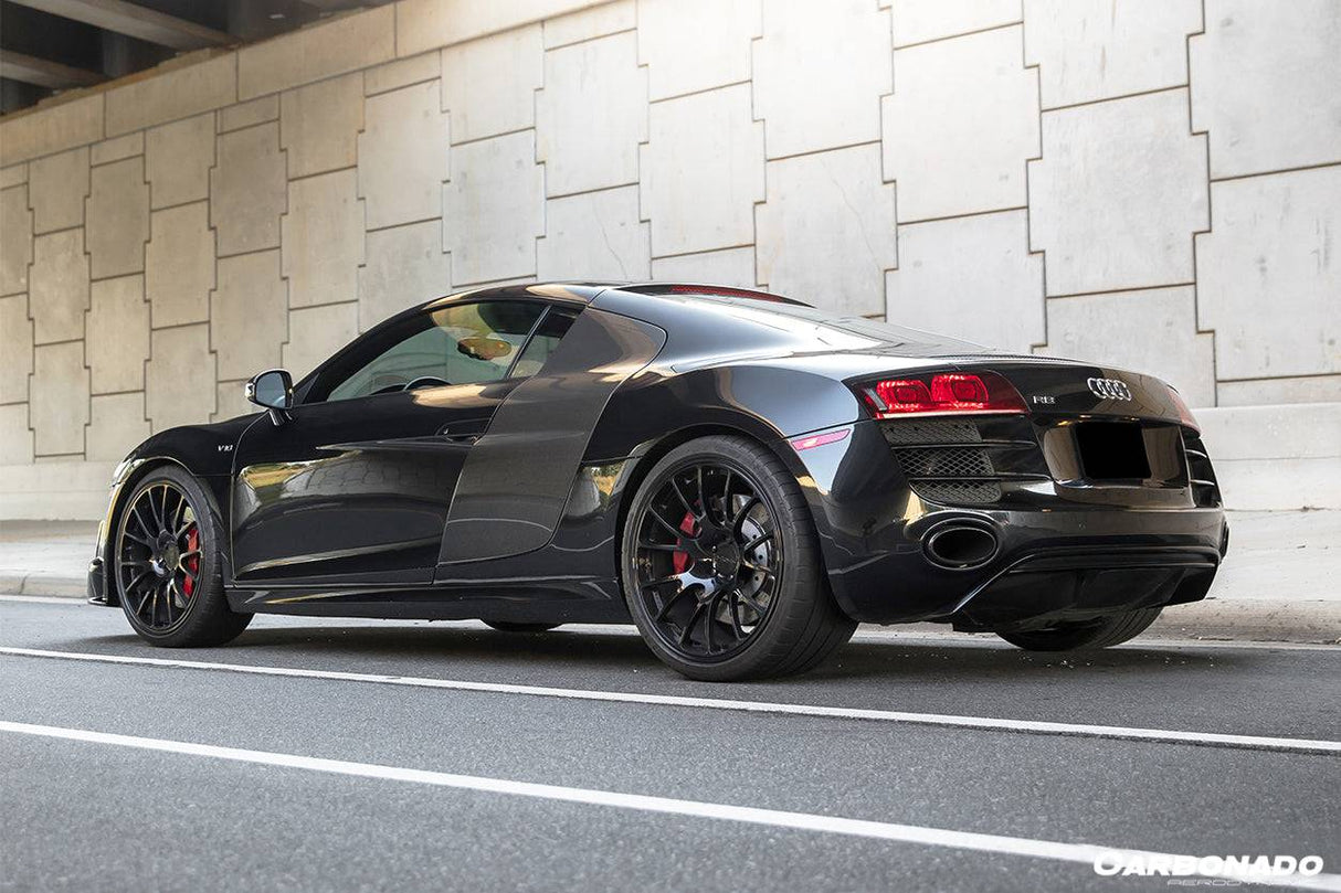 2006-2015 Audi R8 V8 V10 Coupe Spyder DPGT Style Rear Bumper With Exhaust Tips