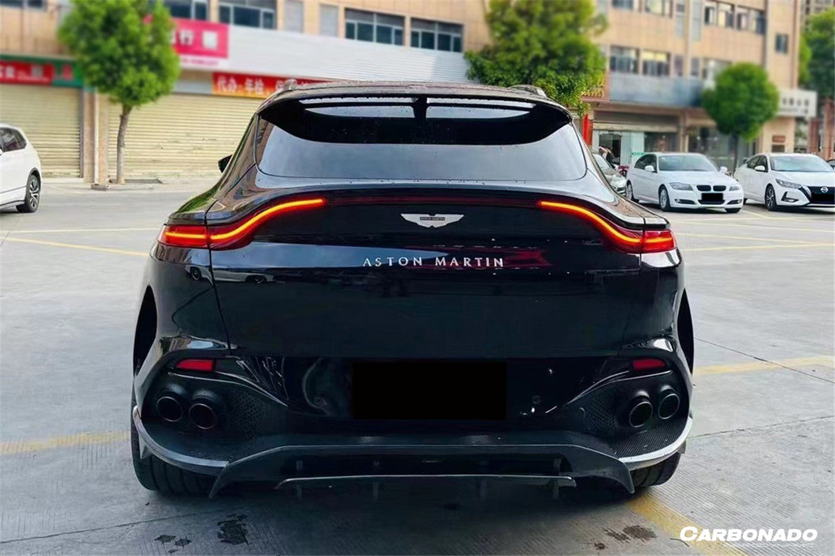2021-2024 Aston Martin DBX 707 Style Dry Carbon Fiber Rear Bumper with  Exhaust tips