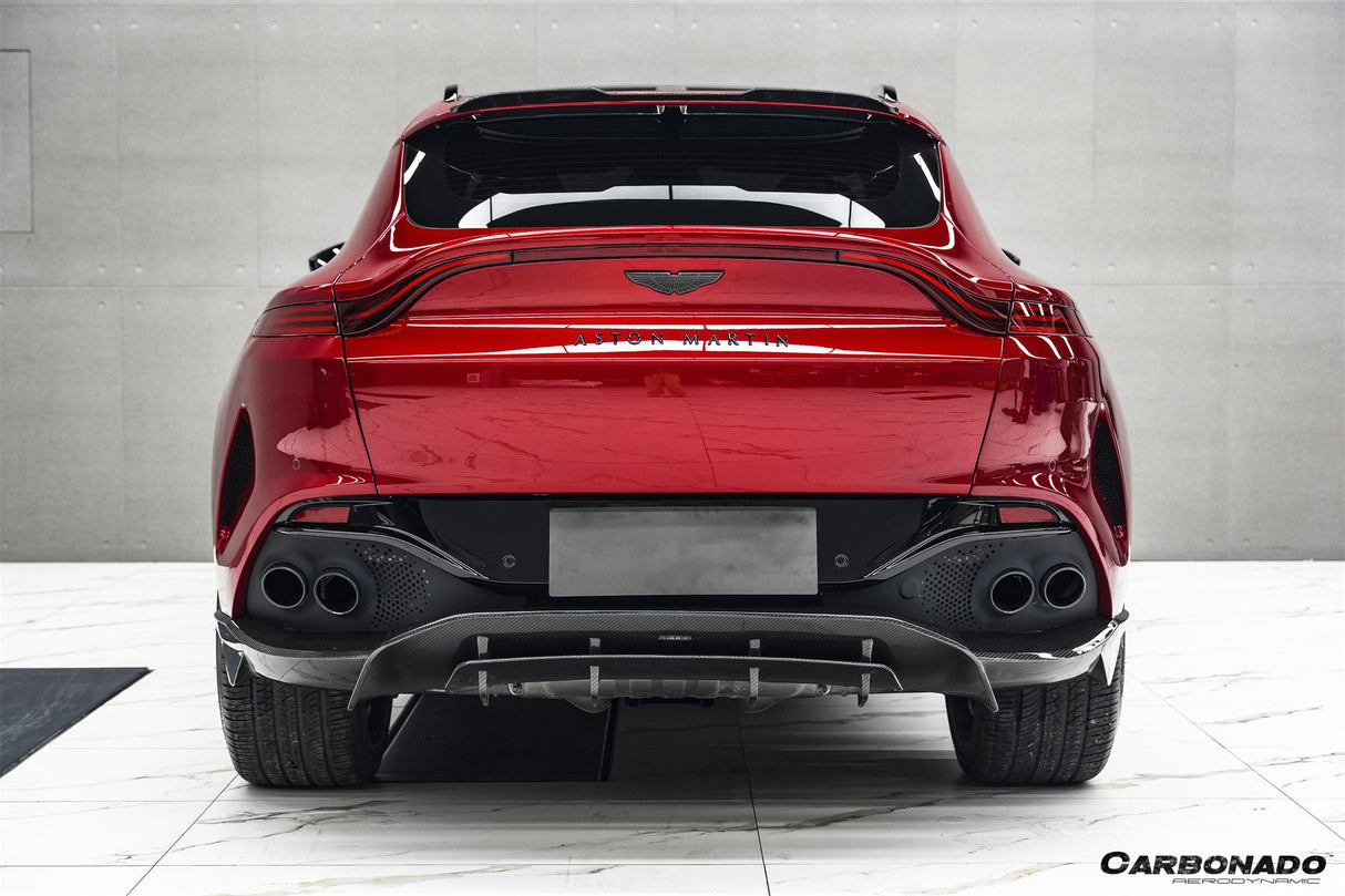 2021-2024 Aston Martin DBX 707 Style Dry Carbon Fiber Rear Bumper with  Exhaust tips