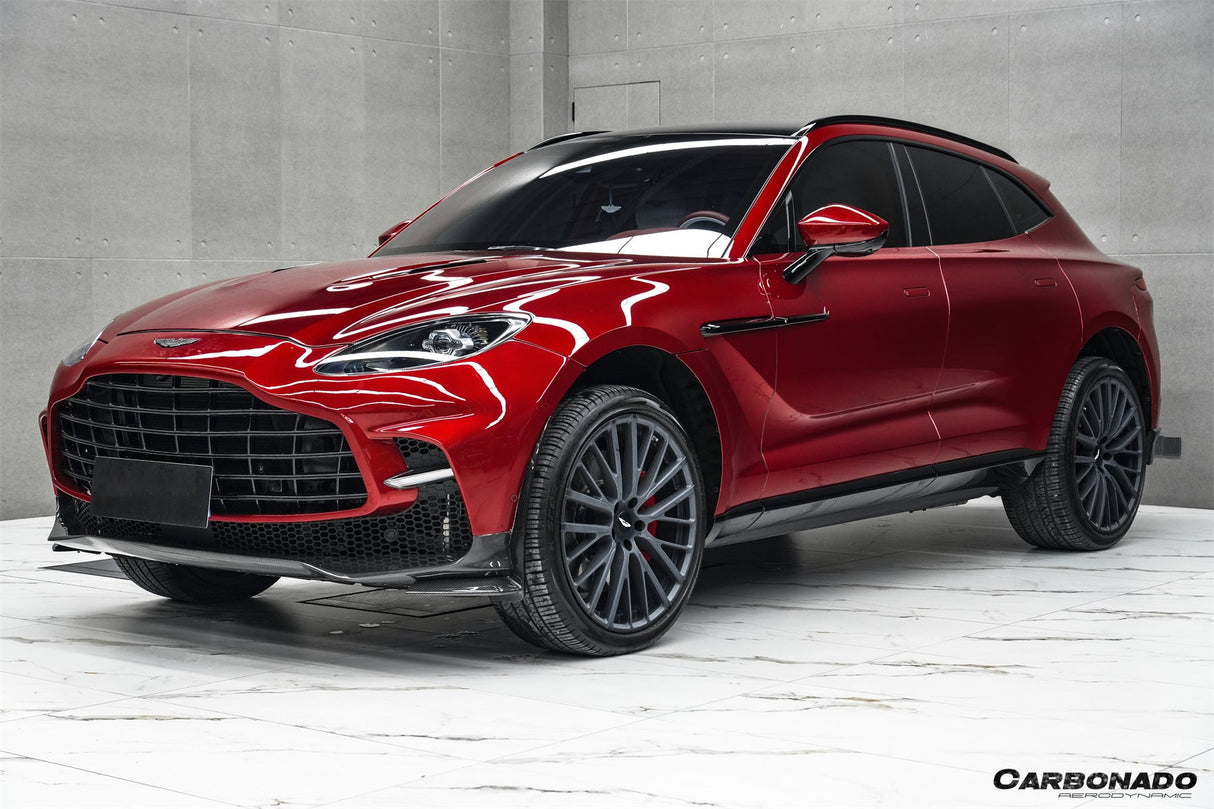 2021-2024 Aston Martin DBX 707 Style Dry Carbon Fiber Front Bumper With Lights