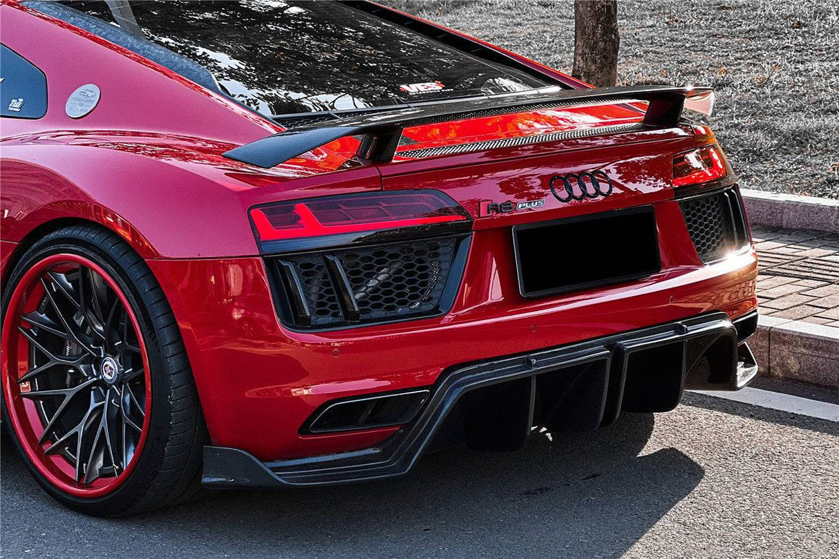 2016-2025 Audi R8 GEN2 Coupe ONLY GT Style Carbon Fiber Trunk Wing