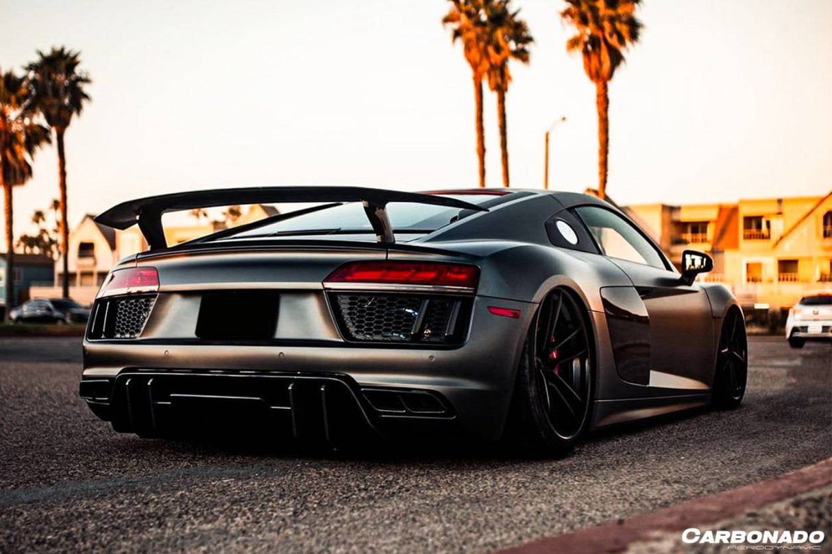 2016-2019 Audi R8 Coupe Spyder VRS Style Carbon Fiber Rear Diffuser