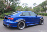 2013-2020 Audi RS3 S3 A3 Sline Sedan BKSS Style Side Skirts Under Board