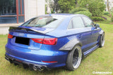 2013-2020 Audi S3  A3  RS3 8V Sedan RT Style Carbon Fiber Trunk Spoiler