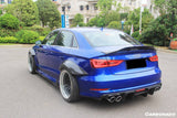 2013-2020 Audi S3  A3  RS3 8V Sedan RT Style Carbon Fiber Trunk Spoiler