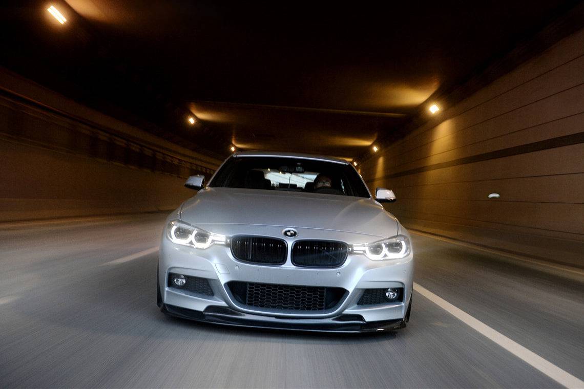 2011-2019 BMW 3 Series F30   F35 M-Tech GV Style Carbon Fiber Front Lip