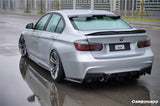 2011-2019 BMW 3 Series F30  F35 M-Tech GV Carbon Fiber Rear Lip with Diffuser   Caps