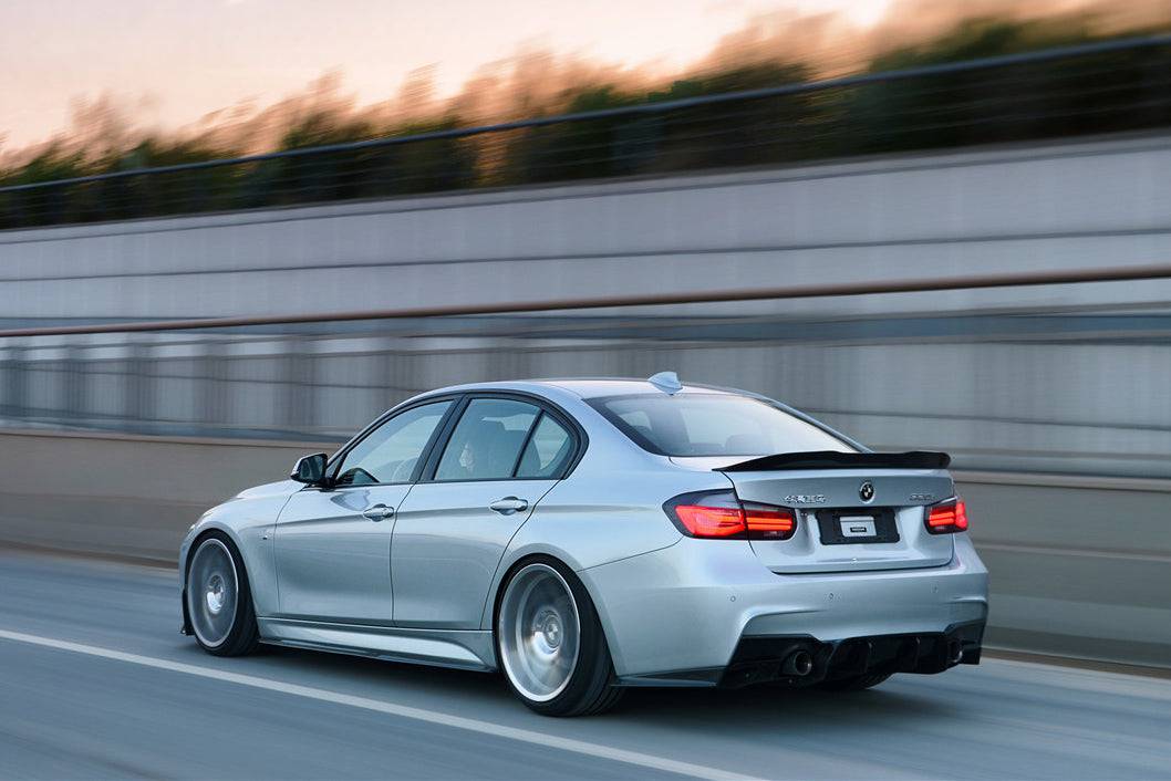 2011-2019 BMW 3 Series F30 F35 M-Tech GV Style Carbon Fiber Rear Lip