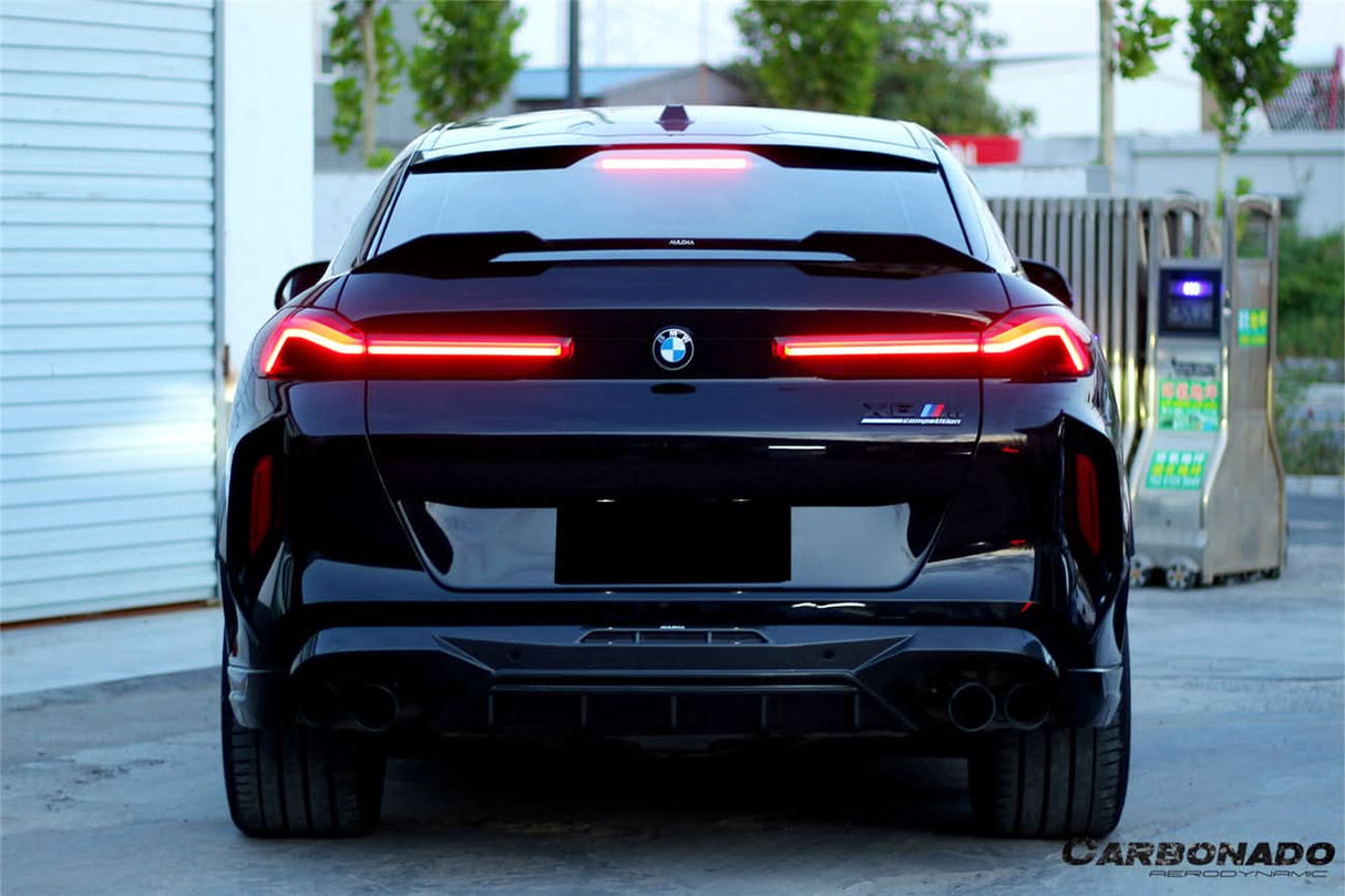 2020-2025 BMW X6M F96  G06 X6 AD Style Dry Carbon Fiber Trunk spoiler