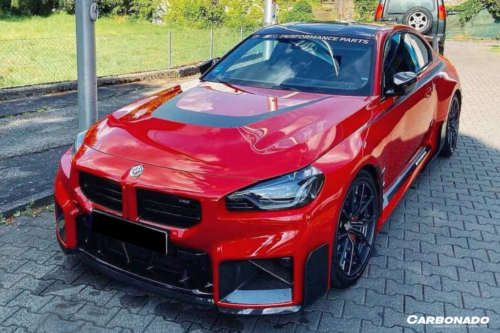 2021-UP BMW M2 G87 OD-MP Style Dry Carbon FIber Front Bumper Air Inlet Trim