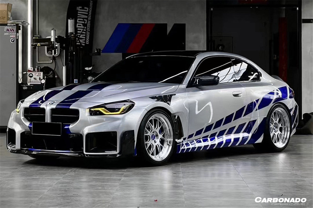 2021-UP BMW M2 G87 OD-MP Style Dry Carbon FIber Front Bumper Air Inlet Trim