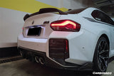 2021-UP BMW M2 G87 OD Style Dry Carbon FIber Rear Bumper Splitter Winglets