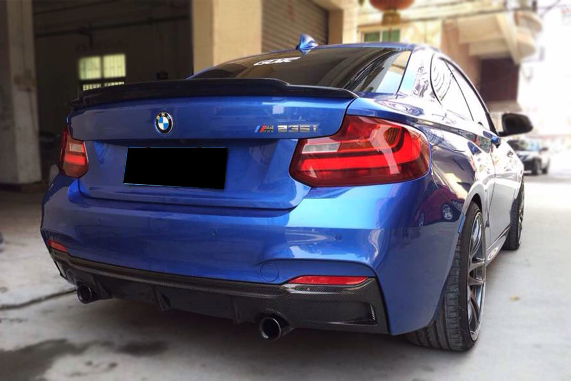 2013-2016 BMW 2 Series F22  F23 EXOT Style Rear Diffuser Lip (M-Tech Only)