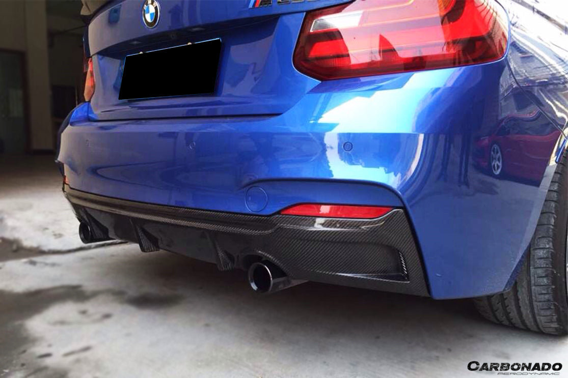 2013-2016 BMW 2 Series F22  F23 EXOT Style Rear Diffuser Lip (M-Tech Only)