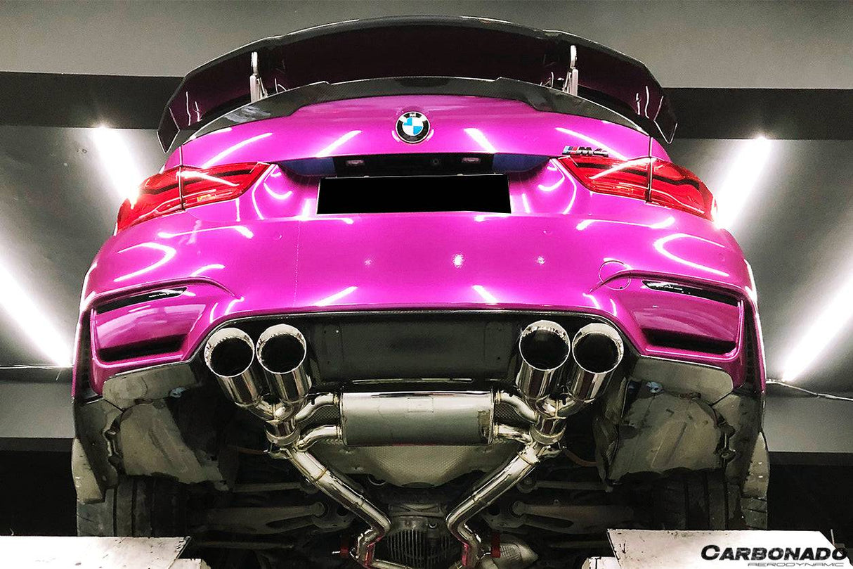 2014-2020 BMW M3 F80 | M4 F82 SM Style Carbon Fiber Rear Bumper Corner Extension