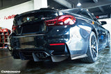 2014-2020 BMW M3 F80   M4 F82 SM Style Carbon Fiber Rear Diffuser and Lip