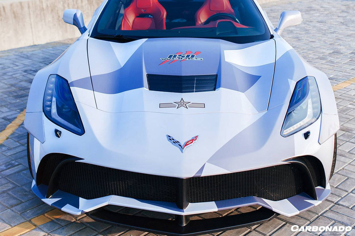 2013-2019 Corvette C7 Z51 OE Style Carbon Fiber Hood Vent