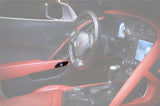 2013-2019 Corvette C7 Z06 Grandsport Dry Carbon Fiber Interior Door Handle Molding Cover Trims