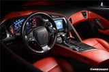 2013-2019 Corvette C7 Z06 Grandsport Dry Carbon Fiber Interior Door Handle molding Cover Trims