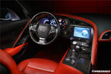 2013-2019 Corvette C7 Z06 Grandsport Dry Carbon Fiber Cup Holder Cover Panel Trim