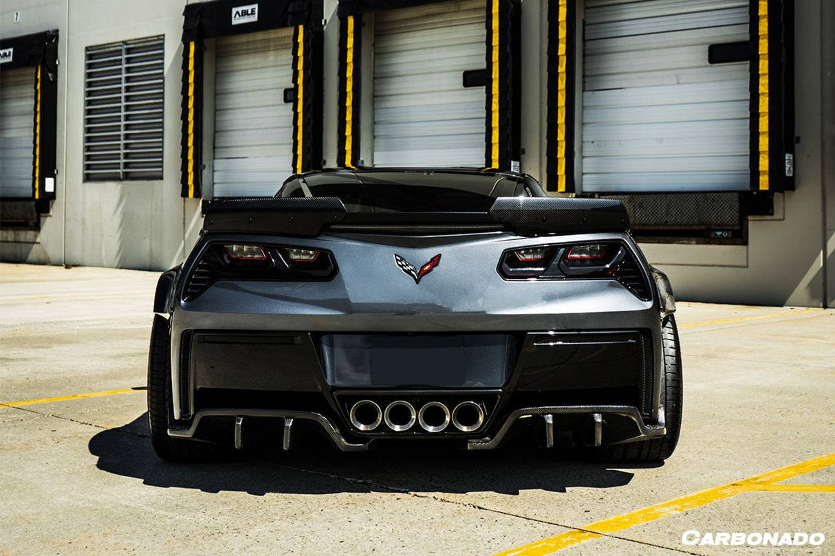 2013-2019 Corvette C7 Z51 Z06 Grandsport Carbon Fiber Trunk Spoiler