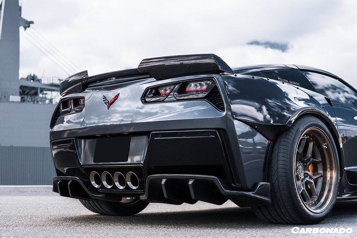 2013-2019 Corvette C7 Z51 Z06 Grandsport Carbon Fiber Trunk Spoiler