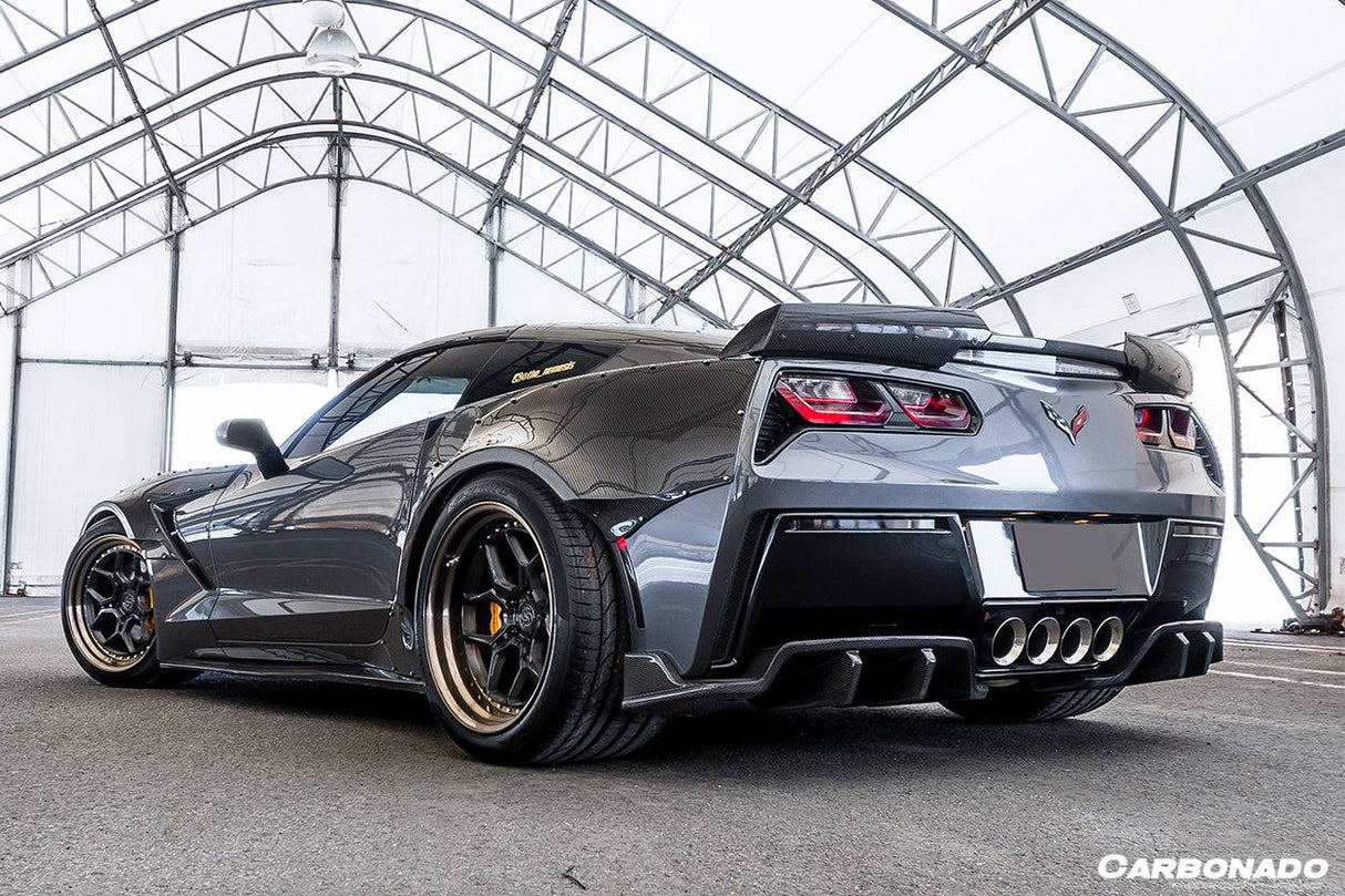 2013-2019 Corvette C7 Z51 Z06 Grandsport Carbon Fiber Trunk Spoiler
