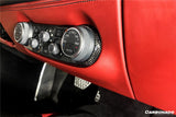 2015-2020 Ferrari 488 GTB Spider Dry Carbon Fiber AC Control Panel Cover