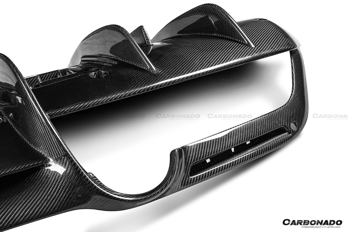 2019-2024 Ferrari F8 OEM Style Dry Carbon Fiber Rear Diffuser Lip
