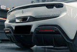 2022-UP Ferrari 296 GTB And GTS OE Style Carbon Fiber Rear Diffuser