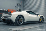 2022-UP Ferrari 296 GTB And GTS OE Style Carbon Fiber Rear Bumper With Diffuser