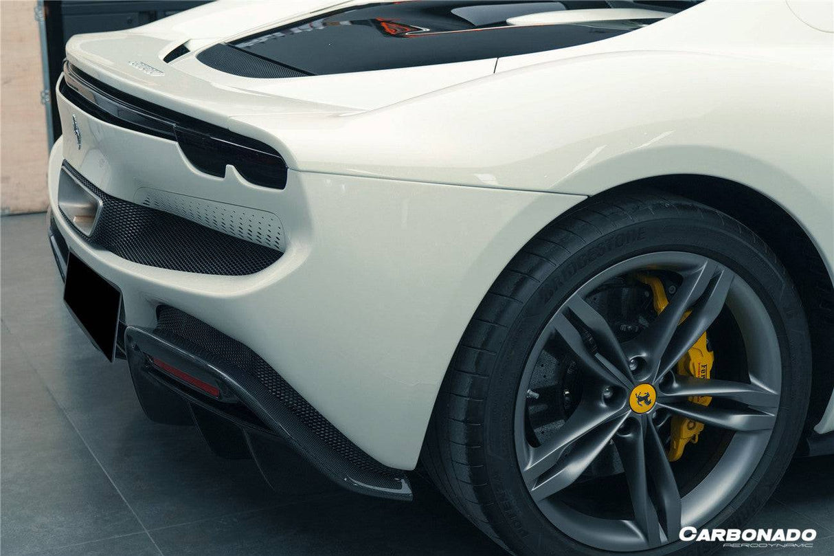 2022-UP Ferrari 296 GTB And GTS OE Style Carbon Fiber Rear Bumper With Diffuser