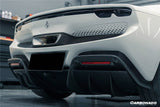 2022-UP Ferrari 296 GTB And GTS OE Style Carbon Fiber Rear Bumper With Diffuser