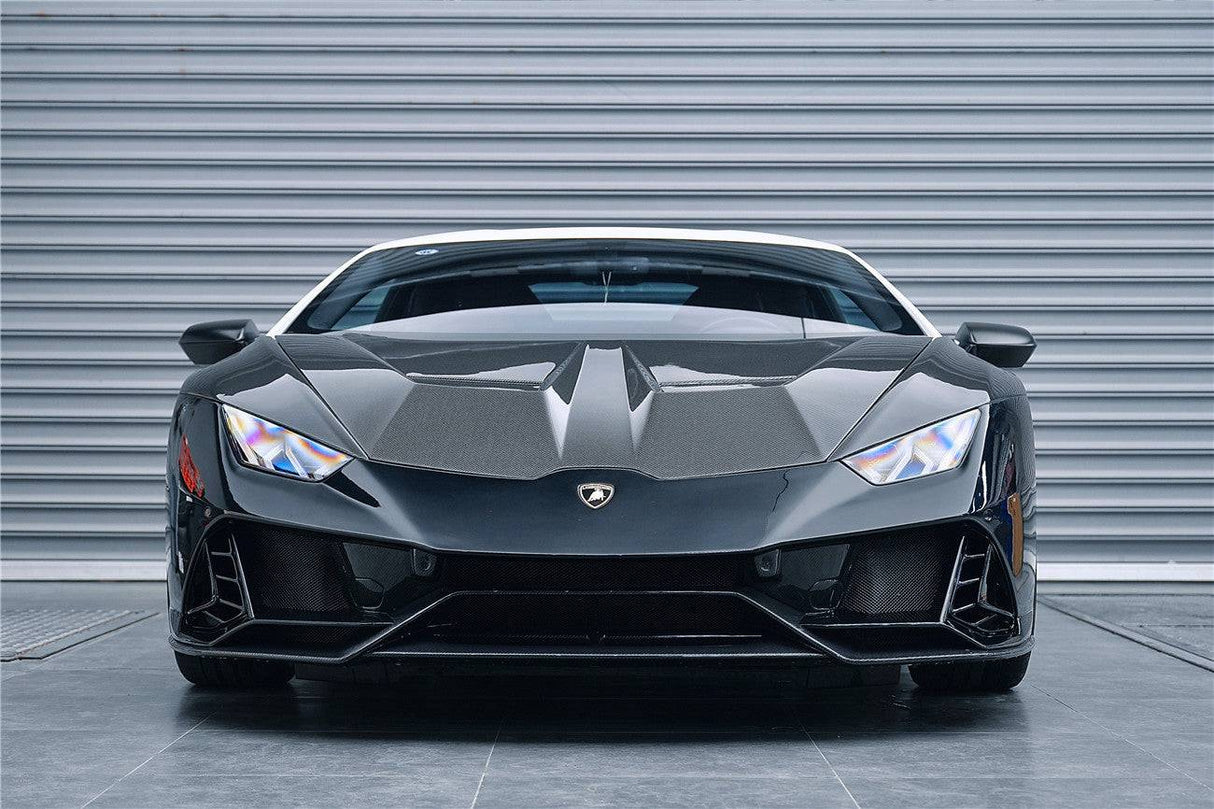 2015-2025 Lamborghini Huracan LP610  LP580  Evo  Tecnica EVO-4WD Style Partial Carbon Front Bumper