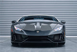 2015-2025 Lamborghini Huracan LP610  LP580  Evo  Tecnica EVO-4WD Style Partial Carbon Front Bumper