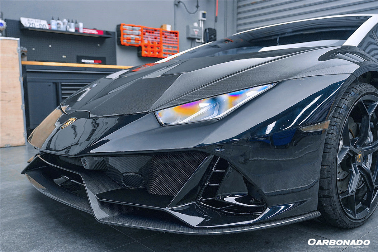 2015-2025 Lamborghini Huracan LP610  LP580  Evo  Tecnica VRS Style Carbon Fiber Hood